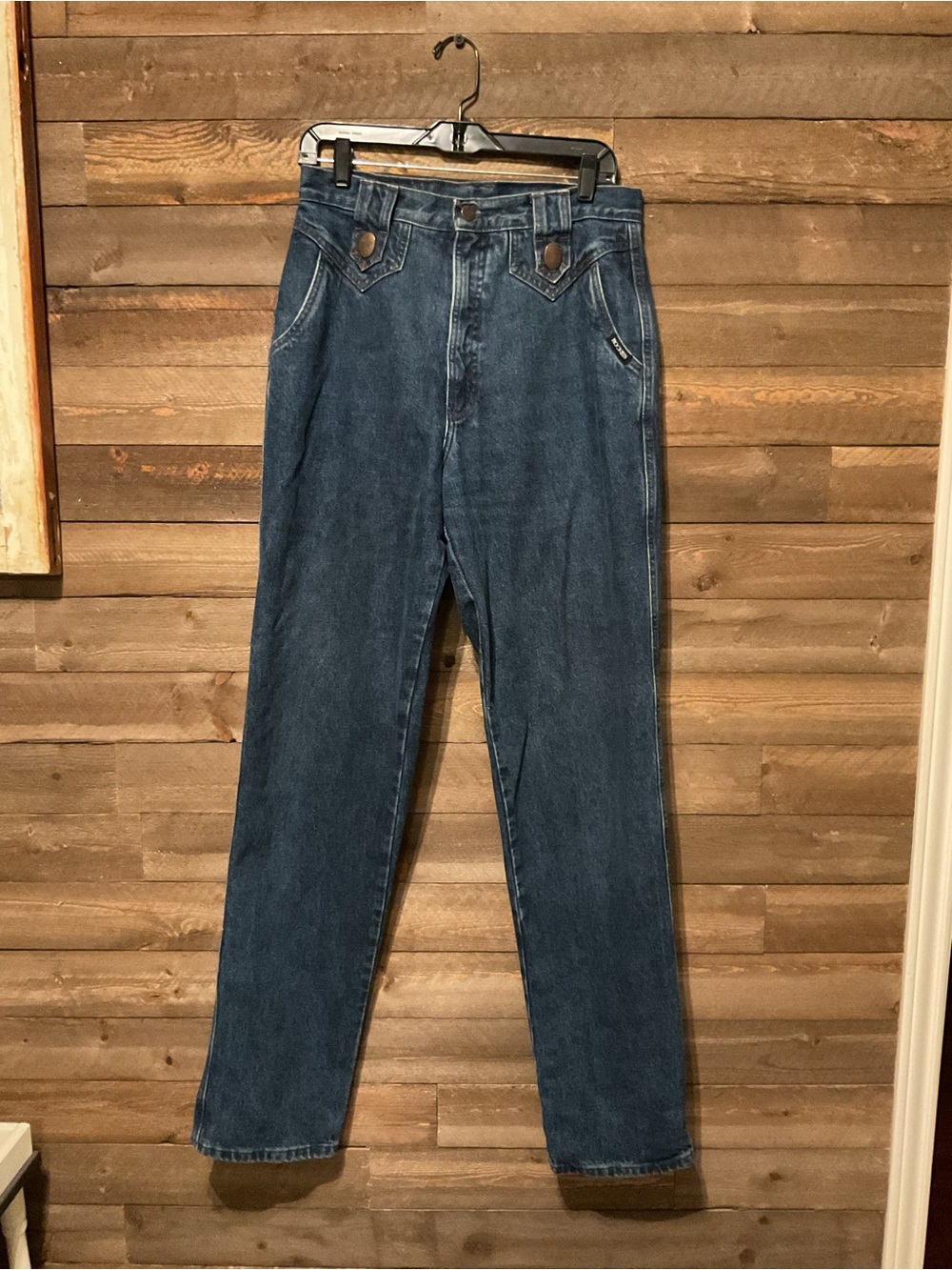 Vtg Authentic Rockies Jeanswear Women's Size 32/13 x 36 Bareback High Rise Jeans